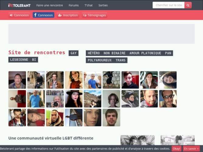 Site de rencontre gay Betolerant : page d'accueil