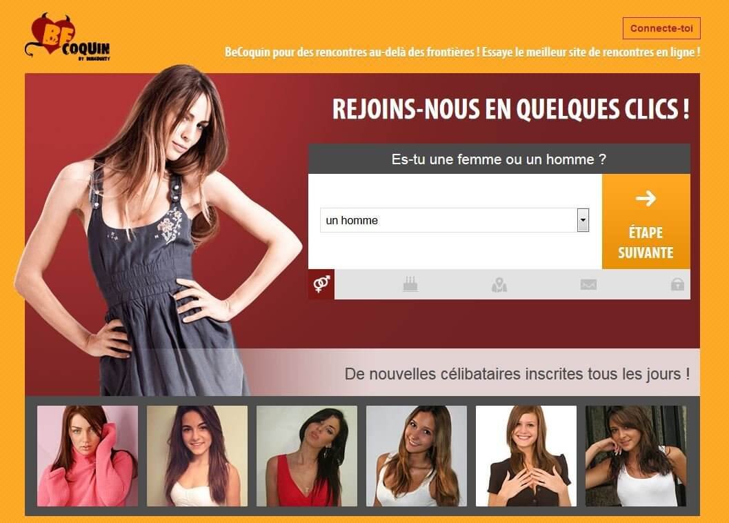 Becoquin, site de rencontre coquin : page d'accueil