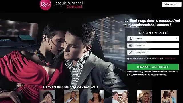 Jacquie et Michel Contact : page d'accueil de la plateforme