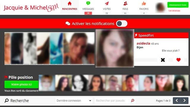 JM SM : interface et profils du site de rencontre BDSM