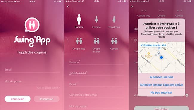 Swing’App avis : interface et profils du site libertin