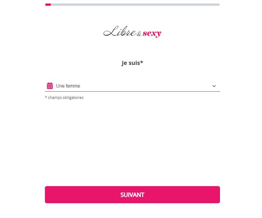 Inscription sur Libre et Sexy