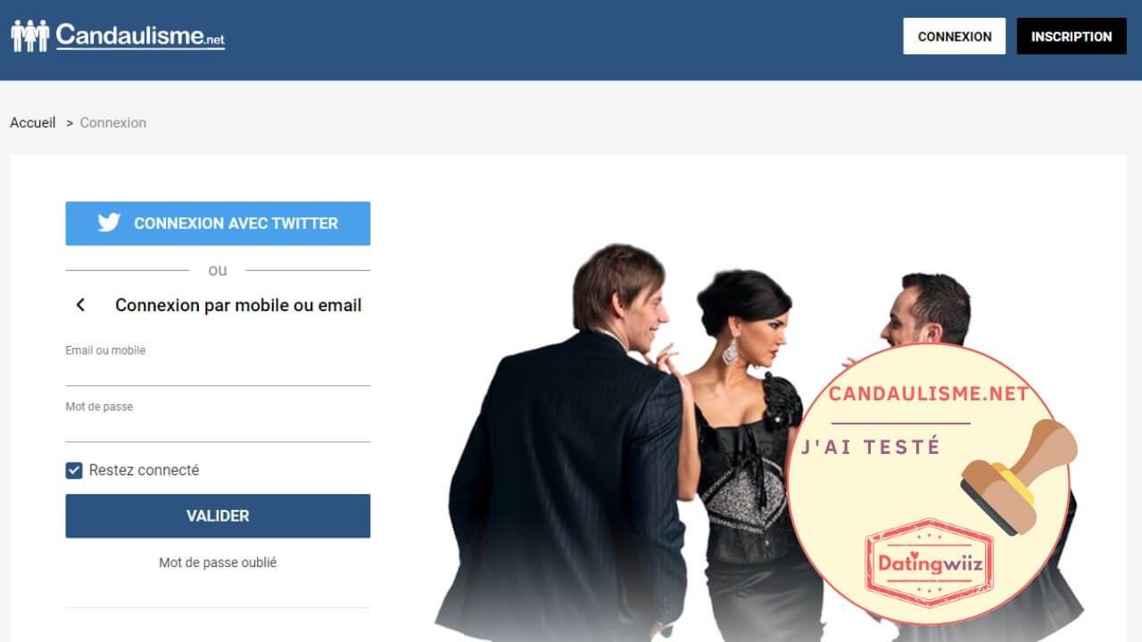 Candaulisme.net : interface du site testé