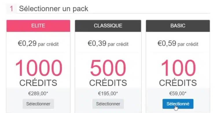 Ashley Madison : système de crédits utilisé pour la messagerie