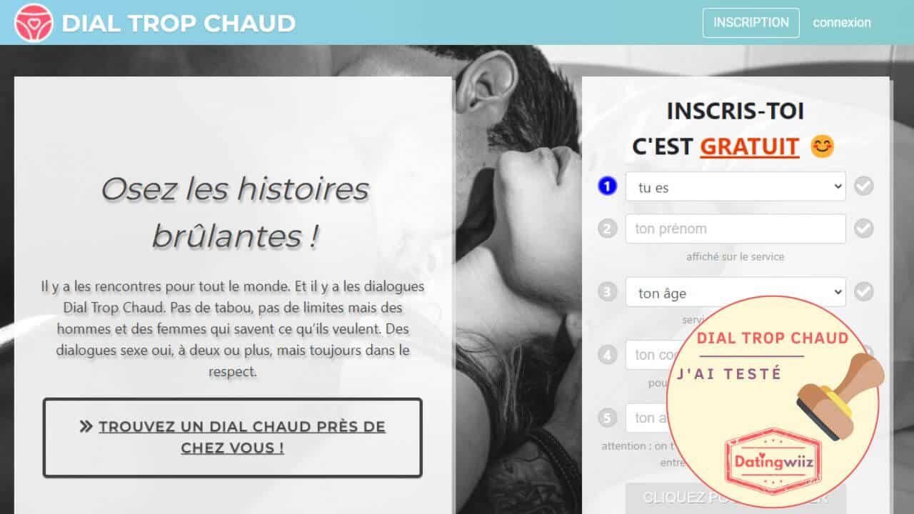 Dial Trop Chaud : page d'accueil du site