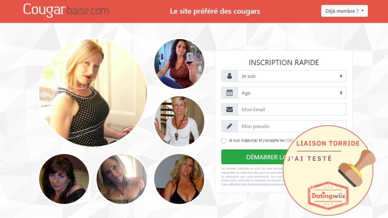 CougarBaise avis : interface et profils testés par Je-Rencontre