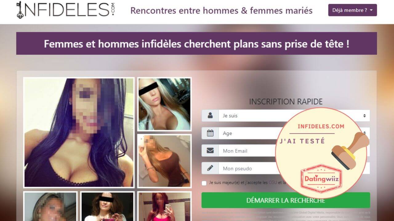 Infideles.com : profils consultés pendant notre test