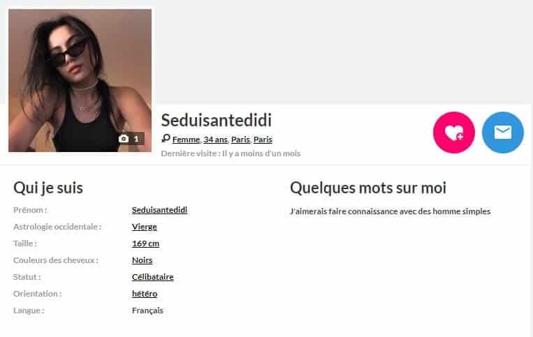 Le Bon Coup : exemples de profils rencontrés pendant le test